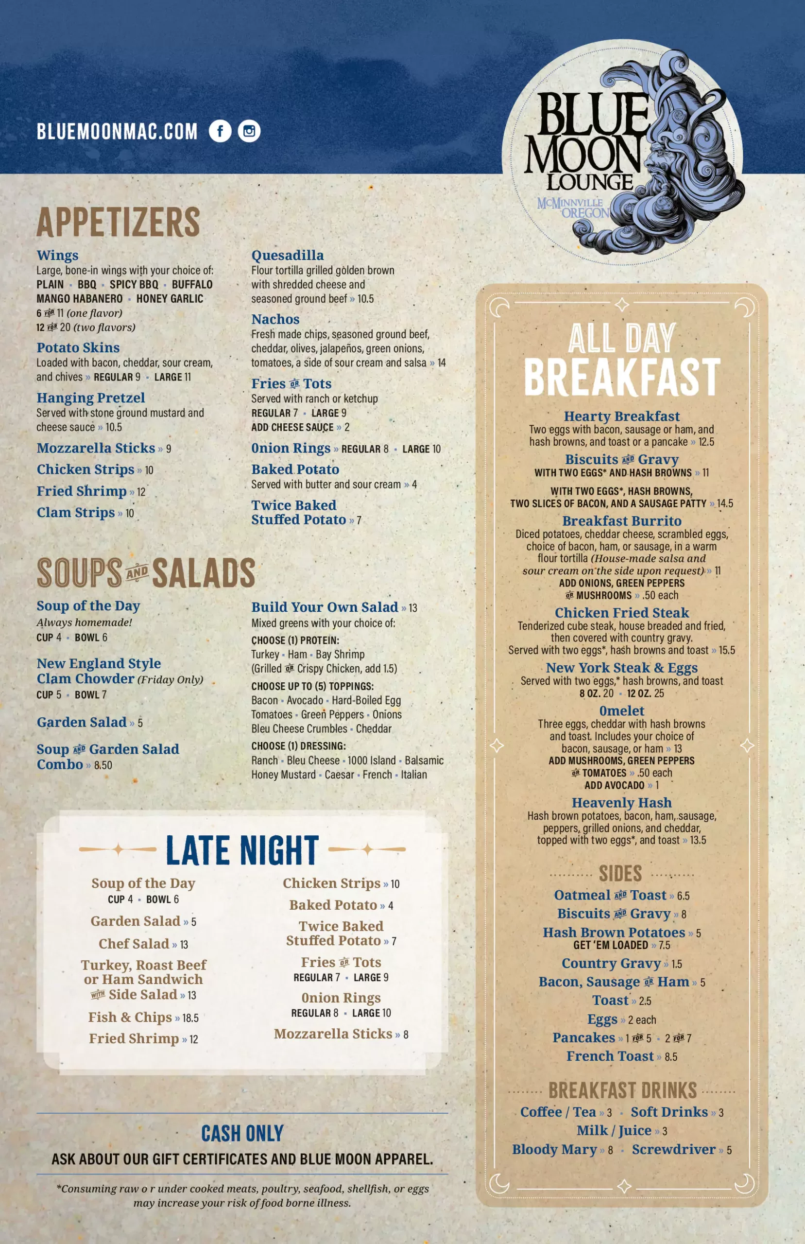 Blue Moon Aug 2024 Menu - Helyn Karoly